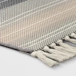 7'x10' Striped Tapestry Rectangular Woven Outdoor Area Rug Gray - Threshold™ -Home Decor Store GUEST 0560ea6a fcb1 49d3 a867 5f43d143fdeb
