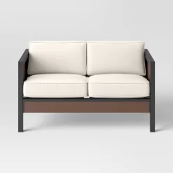 Bryant 2pc Faux Wood Patio Loveseat & Coffee Table - Gray/Natural - Threshold™ -Home Decor Store GUEST 05b58bcc 6055 4060 86c3 573372c6e051