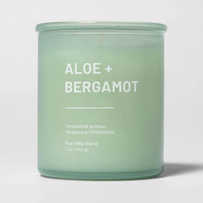 Glass Jar Aloe And Bergamot Candle Green - Threshold™ 5 Glass Jar Aloe And Bergamot Candle Green - Threshold™ - Image 5
