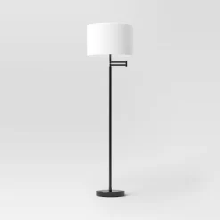 Metal Column Swing Arm Floor Lamp Black/White - Threshold™ 7 Metal Column Swing Arm Floor Lamp Black/White - Threshold™ -Home Decor Store GUEST 0b572553 9e4a 4352 9d32 63a09bdeccc9