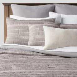 12pc Chambray Matelasse Stripe Comforter & Sheet Bedding Set Gray - Threshold™ 19 12pc Chambray Matelasse Stripe Comforter & Sheet Bedding Set Gray - Threshold™ -Home Decor Store GUEST 0ccf3b00 29f5 443f 9e99 5d90374652ac