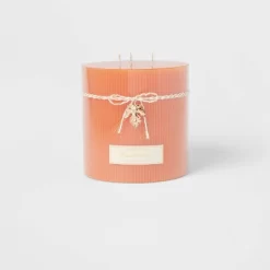 Ribbed Pillar Pumpkin Spice Candle - Threshold™ -Home Decor Store GUEST 0d63d7f3 068b 4568 b0aa dd0d0ee144a9
