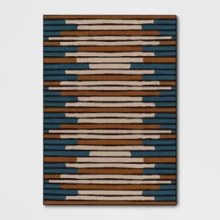 Striped Area Rug Turquoise/Yellow - Threshold™ -Home Decor Store GUEST 1285ec14 7240 47e7 bf2e 2ce133f995b4