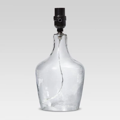 Artisan Glass Jug Small Lamp Base Clear - Threshold™ 1 Artisan Glass Jug Small Lamp Base Clear - Threshold™