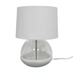 Glass Mixed Material Table Lamp Gray (Includes LED Light Bulb) - Threshold™ -Home Decor Store GUEST 17b066c2 77d6 4bca a32a b23c458c85da
