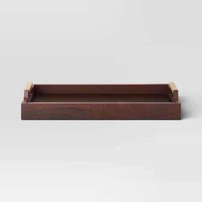 Decorative Wood Tray - Threshold™ 4 Decorative Wood Tray - Threshold™ - Image 4