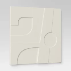 (Set Of 4) 12" X 12" 3D Decorative Graphic Tiles White - Threshold™ -Home Decor Store GUEST 1963ffe9 2bd1 4345 85cf 92ccca36cec5