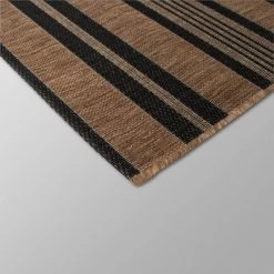 7' X 10' Stripe Outdoor Rug Brown - Threshold™ -Home Decor Store GUEST 1ea379dc a3c1 4703 85c9 43b7eab4d622