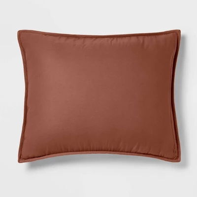 Washed Cotton Sateen Quilt Sham - Threshold™ 4 Washed Cotton Sateen Quilt Sham - Threshold™ - Image 4