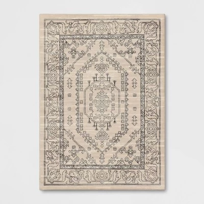 Plush Persian Style Area Rug Cream - Threshold™ 5 Plush Persian Style Area Rug Cream - Threshold™ - Image 5