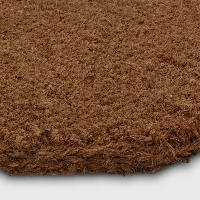 1'6"x2'6" Octagon Frame Coir Doormat Black - Threshold™ Designed With Studio McGee™ 3 1'6"x2'6" Octagon Frame Coir Doormat Black - Threshold™ Designed With Studio McGee™ - Image 3