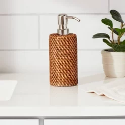 Rattan Soap Pump Light Brown - Threshold™
