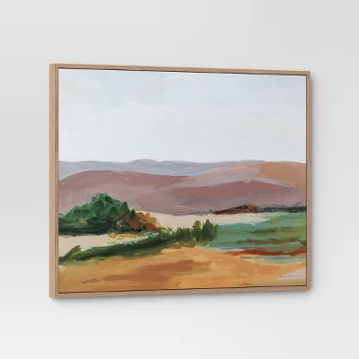 30" X 24" Landscape Framed Canvas Natural - Threshold™ 2 30" X 24" Landscape Framed Canvas Natural - Threshold™ - Image 2