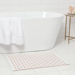 20"x32" Reversible Bath Rug Natural/White - Threshold™