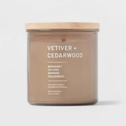 Glass Jar Vetiver And Cedarwood Candle Brown - Threshold™ -Home Decor Store GUEST 2be66217 9673 4f71 89d7 981533e54650