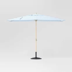 10'x6' Rectangular Market Patio Umbrella - Light Wood Pole - Threshold™ -Home Decor Store GUEST 32690235 0262 4e06 8d28 3c6fb1c2c51a