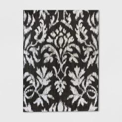 Garden Ikat Outdoor Rug Black - Threshold™ -Home Decor Store GUEST 33938ad3 89b8 489f a7cd 663319b8f080