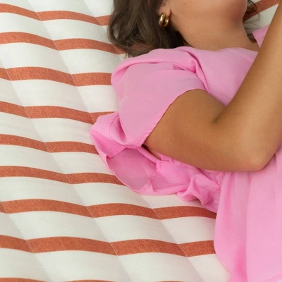 13' Pillowtop Outdoor Fabric Hammock With Spreader Bar Striped - Threshold™ 3 13' Pillowtop Outdoor Fabric Hammock With Spreader Bar Striped - Threshold™ - Image 3