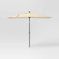 10'x6' Rectangular Solar Market Patio Umbrella - Black Pole - Threshold™ 16 10'x6' Rectangular Solar Market Patio Umbrella - Black Pole - Threshold™ -Home Decor Store GUEST 3768e98b 7e0c 4ee3 9a11 4eb37b55a350