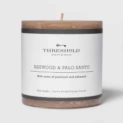 Pillar Ashwood And Palo Santo Candle Tan - Threshold™ -Home Decor Store GUEST 39cac05d f552 4119 b34b 877c55e74681