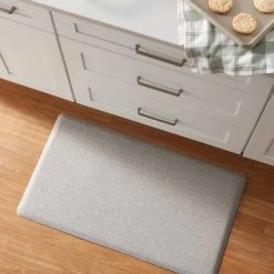 20" X 36" Herringbone Comfort Mat Light Gray - Threshold™