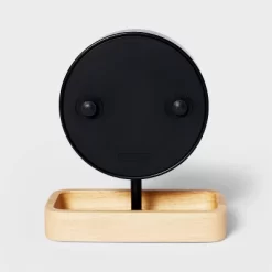 6.5" Desk Clock With Wood Tray - Threshold™ -Home Decor Store GUEST 46af0d62 dc3f 4399 87da 9b52f56c64a4