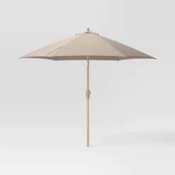 9'x9' Market Patio Umbrella - Light Wood Pole - Threshold™ -Home Decor Store GUEST 480e732e 53ce 47e9 9dab 21299bd1e353