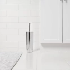 Solid Modern Toilet Brush Chrome - Threshold™