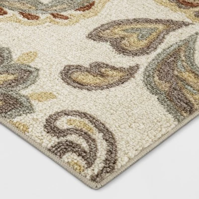 2'x7' Runner Floral Paisley Rug Beige - Threshold™ 1 2'x7' Runner Floral Paisley Rug Beige - Threshold™
