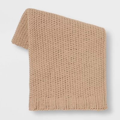 Solid Chenille Knit Throw Blanket - Threshold™ 9 Solid Chenille Knit Throw Blanket - Threshold™ - Image 9