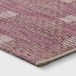 Modern Tile Outdoor Rug Pink - Threshold™