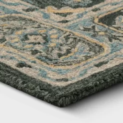 5'x7' Hand Tufted Wool Area Rug Green - Threshold™ -Home Decor Store GUEST 4db1ded8 4860 4239 8fc2 0eabfa2a2570