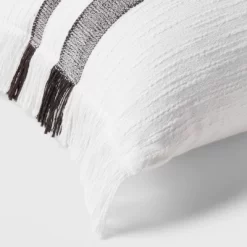 Lumbar Modern Woven Plaid Decorative Throw Pillow Black/Off-White - Threshold™ -Home Decor Store GUEST 4e9cc29e 530f 48d5 995b 36907b68974d