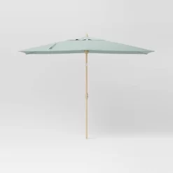 10'x6' Rectangular Market Patio Umbrella - Light Wood Pole - Threshold™ -Home Decor Store GUEST 4f2b0fba 618c 43dd ae78 b014edf01852