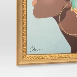 24" X 30" Floral Dream By Nikki Chu Vintage Canvas Board Gold - Threshold™ -Home Decor Store GUEST 5a042000 aaac 4e72 a3dc a07d331687a2