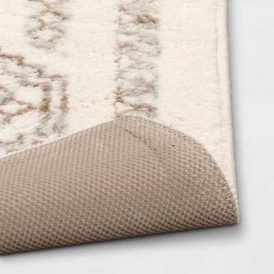 Distressed Persian Accent Rug Cream - Threshold™ 3 Distressed Persian Accent Rug Cream - Threshold™ - Image 3