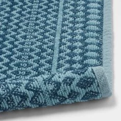 20"x32" Mixed Texture Chenille Bath Rug Teal Blue - Threshold™ -Home Decor Store GUEST 5f518d55 c95d 450d 8e28 f9ed439cc95f