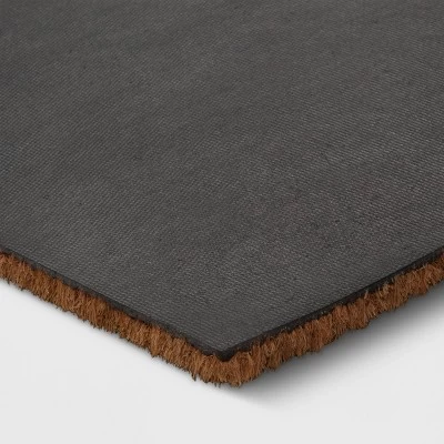 1'6"x2'6" Stay Awhile Coir Doormat Natural - Threshold™ 3 1'6"x2'6" Stay Awhile Coir Doormat Natural - Threshold™ - Image 3