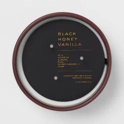 15oz Ceramic Jar 3-Wick Black Honey Vanilla Candle Plum Purple - Threshold™ -Home Decor Store GUEST 628598e2 25c1 4401 a53c 5b759f517136