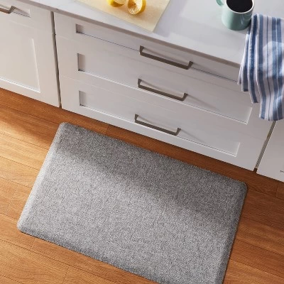 30" X 18" Basketweave Comfort Mat Gray - Threshold™ 1 30" X 18" Basketweave Comfort Mat Gray - Threshold™