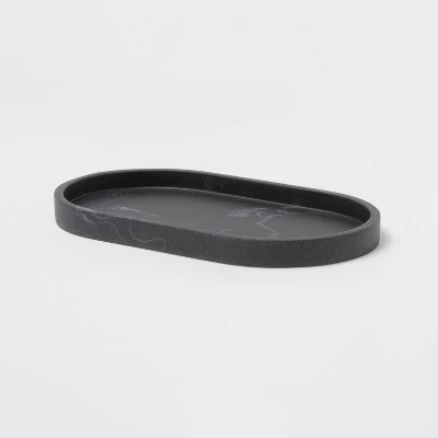 Marble Bath Tray Black - Threshold™ 2 Marble Bath Tray Black - Threshold™ - Image 2