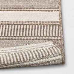 5' X 7' Woven Stripe Outdoor Rug Khaki/Ivory - Threshold™ 5 5' X 7' Woven Stripe Outdoor Rug Khaki/Ivory - Threshold™ -Home Decor Store GUEST 64f6791c d834 4927 998a fa2124340e7a