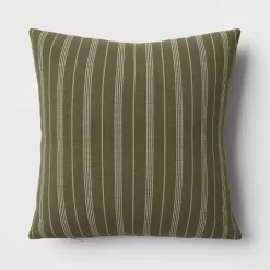 Cotton Flax Woven Striped Square Throw Pillow - Threshold™ -Home Decor Store GUEST 650ad36d 6c78 4be8 b6fa 185fe0dc4e84