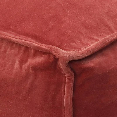 Costa Velvet Pouf Blush - Threshold™ 1 Costa Velvet Pouf Blush - Threshold™
