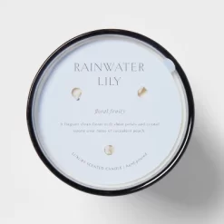 Colored Vase Glass With Dustcover Rainwater Lily Candle Gray - Threshold™ -Home Decor Store GUEST 6efd91a6 961e 4e90 a80c c65ad3c57740