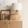 Boho Rattan Table Lamp Brown - Threshold™