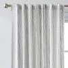 1pc 50"x84" Light Filtering Striped Curtain Panel Gray - Threshold™