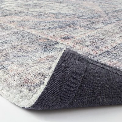 Brighton Distressed Vintage Persian Rug Light Blue - Threshold™ Designed With Studio McGee 3 Brighton Distressed Vintage Persian Rug Light Blue - Threshold™ Designed With Studio McGee - Image 3