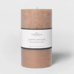 Pillar Ashwood And Palo Santo Candle Tan - Threshold™ -Home Decor Store GUEST 77a614eb 93e9 4e55 bd45 8bfb31a13d5a