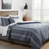 5pc Reversible Heathered Herringbone Stripe Comforter Set - Threshold™